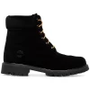 Women Off-White X Timberland Black Velvet Boots