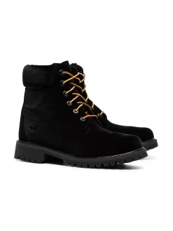 Women Off-White X Timberland Black Velvet Boots -Off-White 12549850 12636087 1000