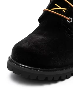 Women Off-White X Timberland Black Velvet Boots -Off-White 12549850 12636091 1000