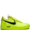 Women Nike X Off-White The 10: Air Force 1 Low "Volt" Sneakers