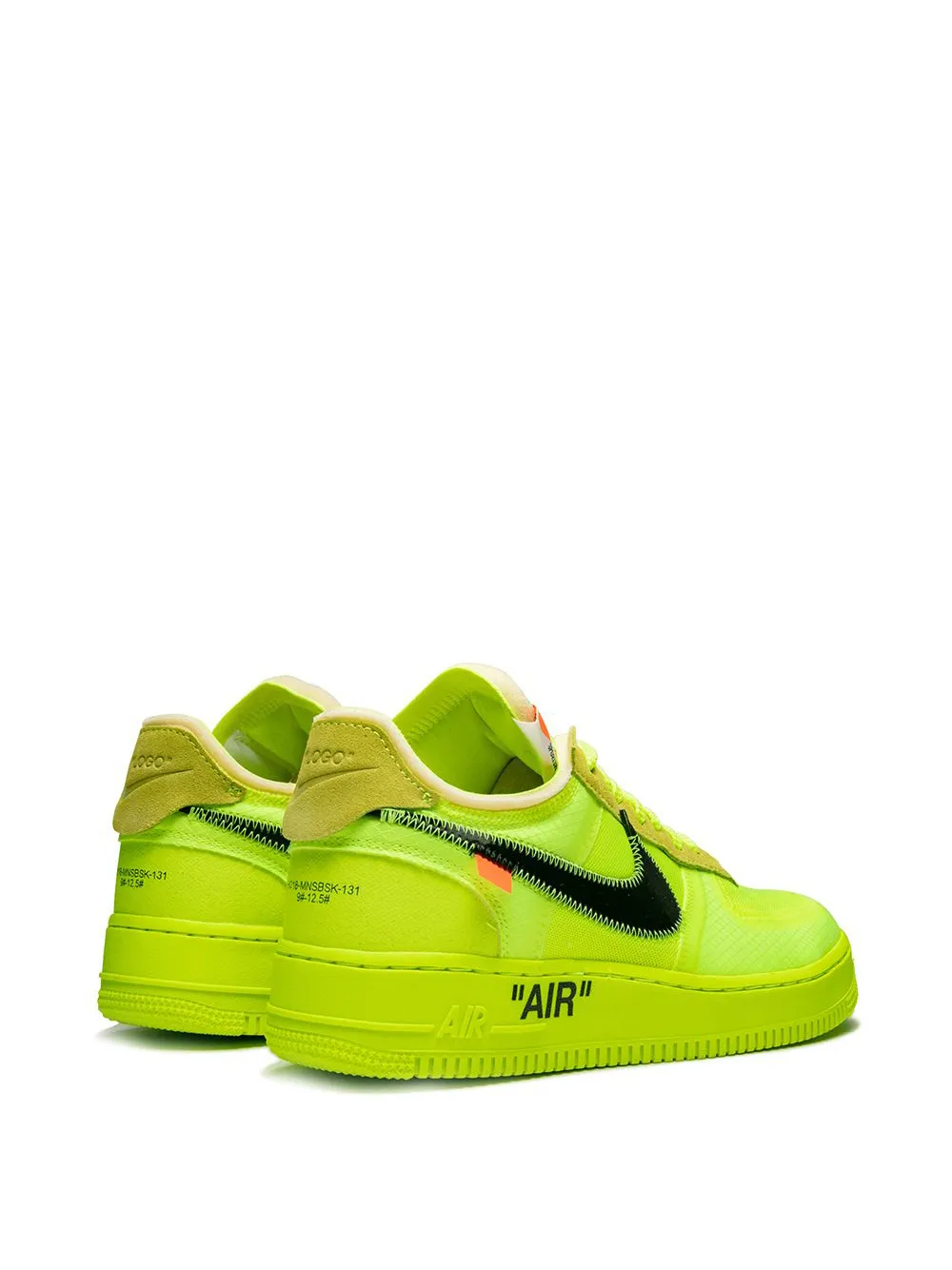 Women Nike X Off-White The 10: Air Force 1 Low "Volt" Sneakers 3 Women Nike X Off-White The 10: Air Force 1 Low "Volt" Sneakers - Image 3