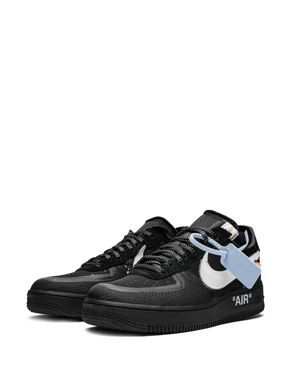 Women Nike X Off-White The 10: Air Force 1 Low "Black" Sneakers 2 Women Nike X Off-White The 10: Air Force 1 Low "Black" Sneakers - Image 2