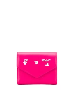 Women Off-White Logo Tri-fold Wallet