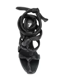 Women Off-White Knotted Strappy Sandals -Off-White 14756905 26737621 1000