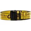 Women Off-White Elongated Industrial Belt