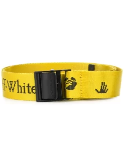 Women Off-White Jacquard Logo Industrial Belt