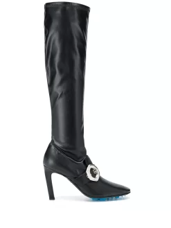 Women Off-White Buckle-detail Over-the-knee Boots