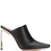 Women Off-White Metallic-heel 110mm Square-toe Mules
