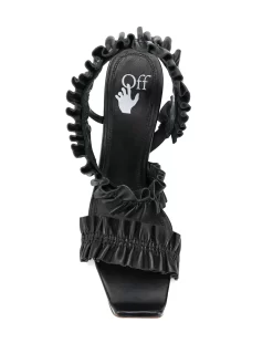 Women Off-White Allan Ruffle Sandals -Off-White 15284399 29261840 1000