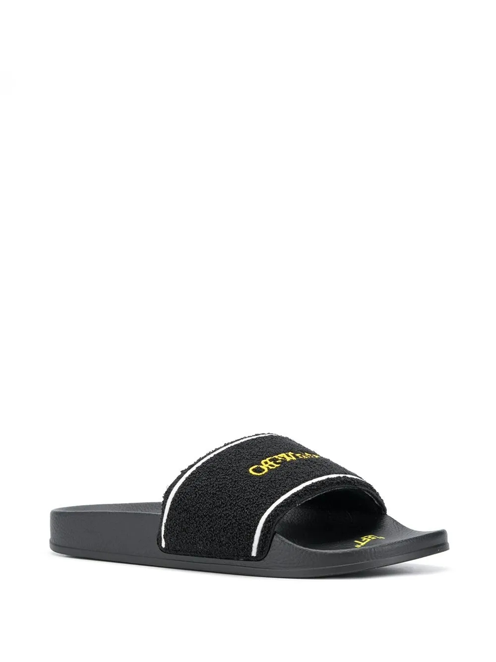 Men Off-White Logo-print Slide Sandals 2 Men Off-White Logo-print Slide Sandals - Image 2