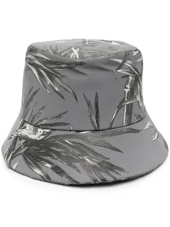 Women Off-White Printed Bucket Hat