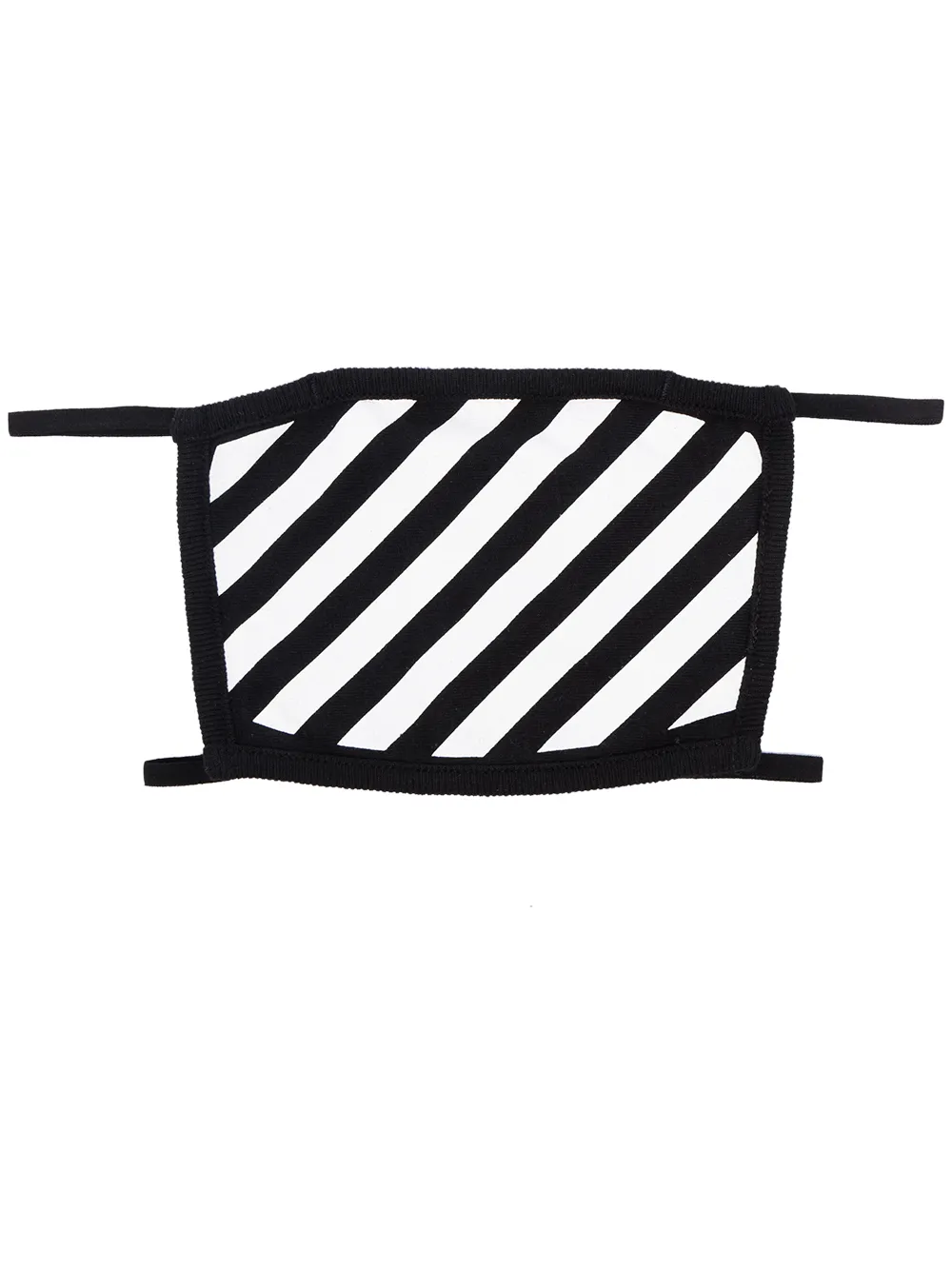 Women Off-White Diagonal Stripe Face Mask 1 Women Off-White Diagonal Stripe Face Mask