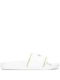 Men Off-White Logo-print Pool Slides