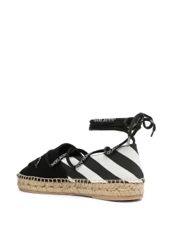 Women Off-White Lace-up Flat Espadrilles -Off-White 16047628 30351934 1000
