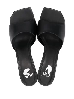 Women Off-White Square-toe Leather Mules -Off-White 16047636 30878444 1000