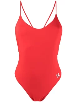Women Off-White Arrows Logo Strap Swimsuit
