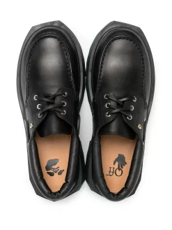 Women Off-White Sponge Boat Lace-up Shoes 7 Women Off-White Sponge Boat Lace-up Shoes -Off-White 16254223 31553875 1000