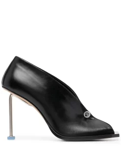 Women Off-White Open-toe Pumps