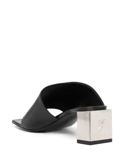 Women Off-White Hexnut Chunky-heel 55mm Mules -Off-White 16300053 33089368 1000