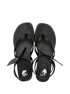 Women Off-White Zip Tie Leather Sandals -Off-White 16448232 32220567 1000