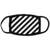 Women Off-White Diag-print Face Mask