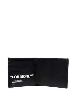 Women Off-White "For Money" Bi-fold Wallet -Off-White 16863888 35978981 1000