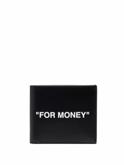 Women Off-White "For Money" Bi-fold Wallet
