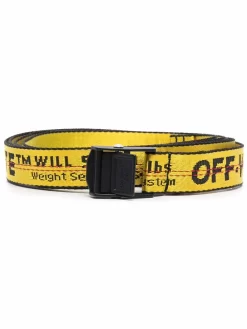 Women Off-White Mini Industrial Belt