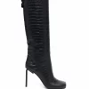 Women Off-White Allen Embossed Knee Boots