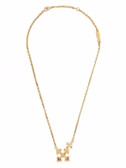 Women Off-White Double Arrow Necklace