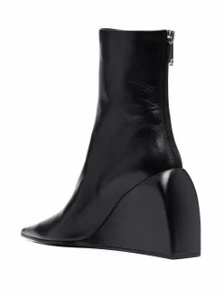 Women Off-White Doll Wedge Ankle Boots -Off-White 16868551 34254657 1000