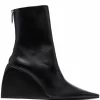 Women Off-White Doll Wedge Ankle Boots