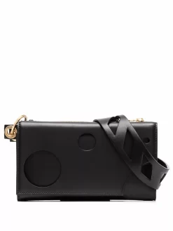 Women Off-White Zip-fastening Leather IPhone Case