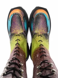 Women Off-White Sponge Paint Splatter-effect Boots 7 Women Off-White Sponge Paint Splatter-effect Boots -Off-White 16977316 33895382 1000