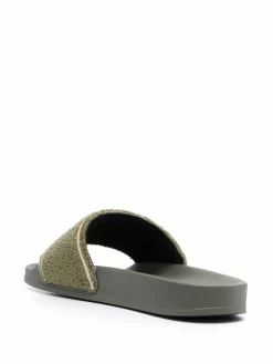 Women Off-White Towel Logo Slides -Off-White 17059762 34194696 1000