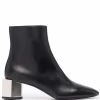 Women Off-White Block-heel Ankle Boots