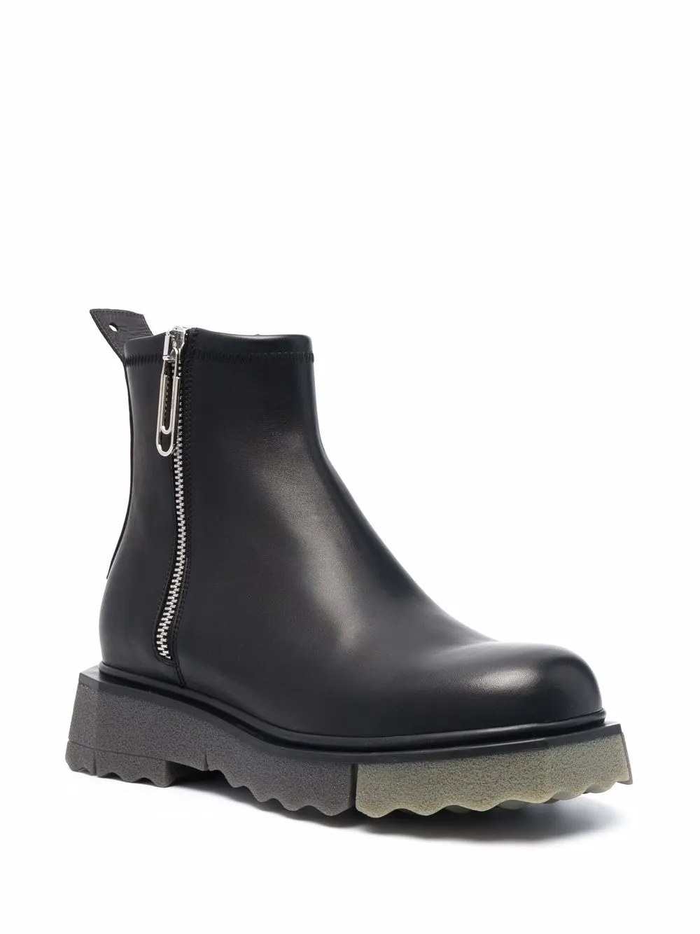 Men Off-White Zip-fastening Sponge Ankle Boots 2 Men Off-White Zip-fastening Sponge Ankle Boots - Image 2