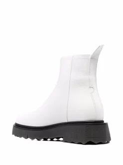 Men Off-White Contrast Panel Ankle Boots 6 Men Off-White Contrast Panel Ankle Boots -Off-White 17355358 35951196 1000