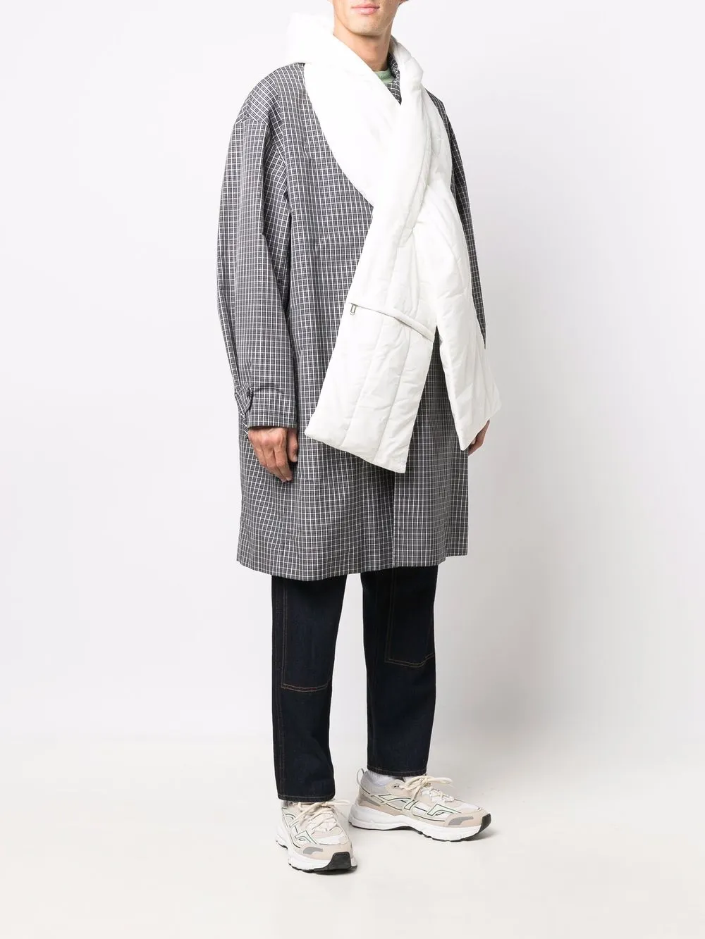 Women Off-White Padded-effect Scarf 3 Women Off-White Padded-effect Scarf - Image 3