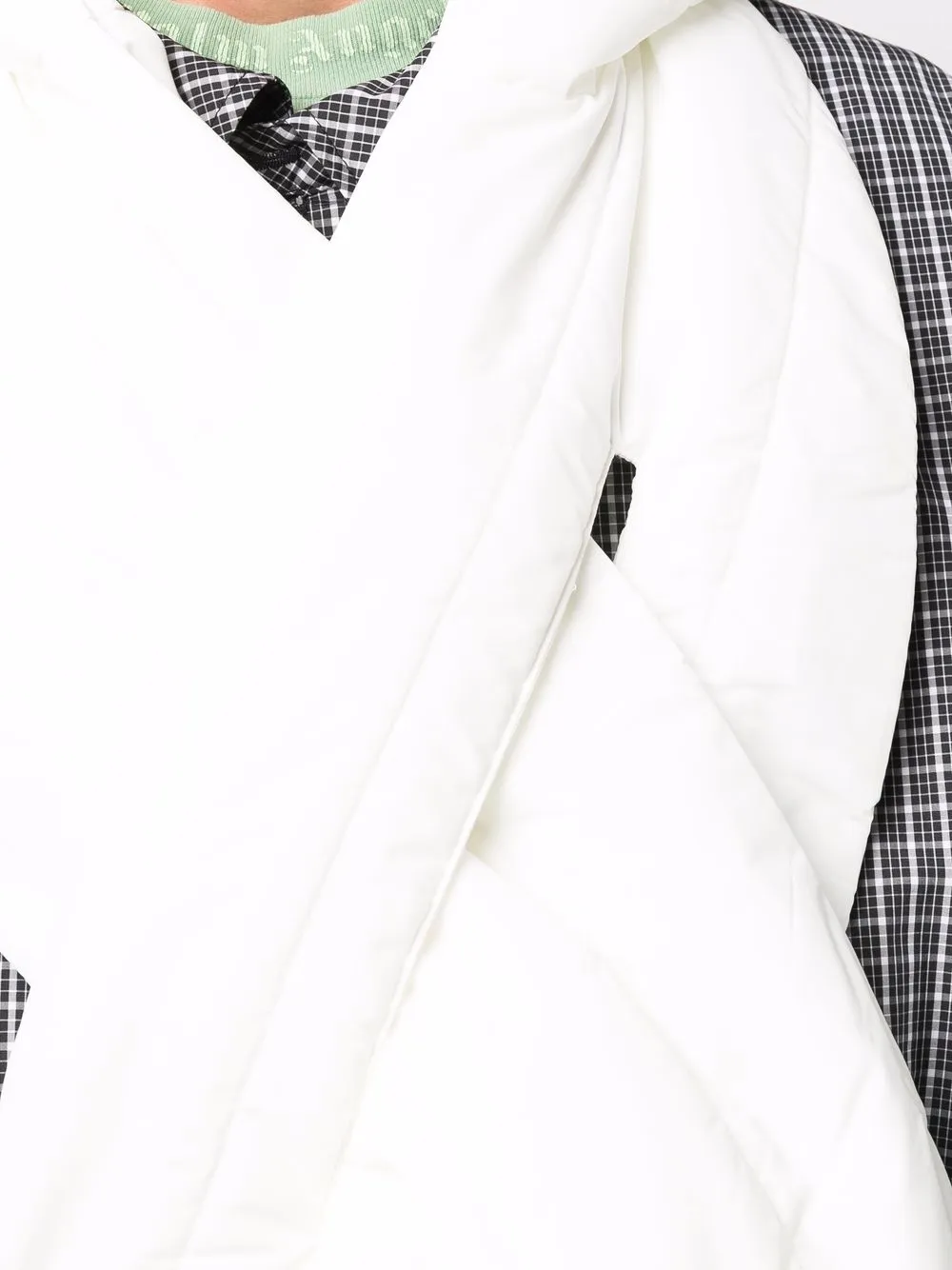 Women Off-White Padded-effect Scarf 5 Women Off-White Padded-effect Scarf - Image 5