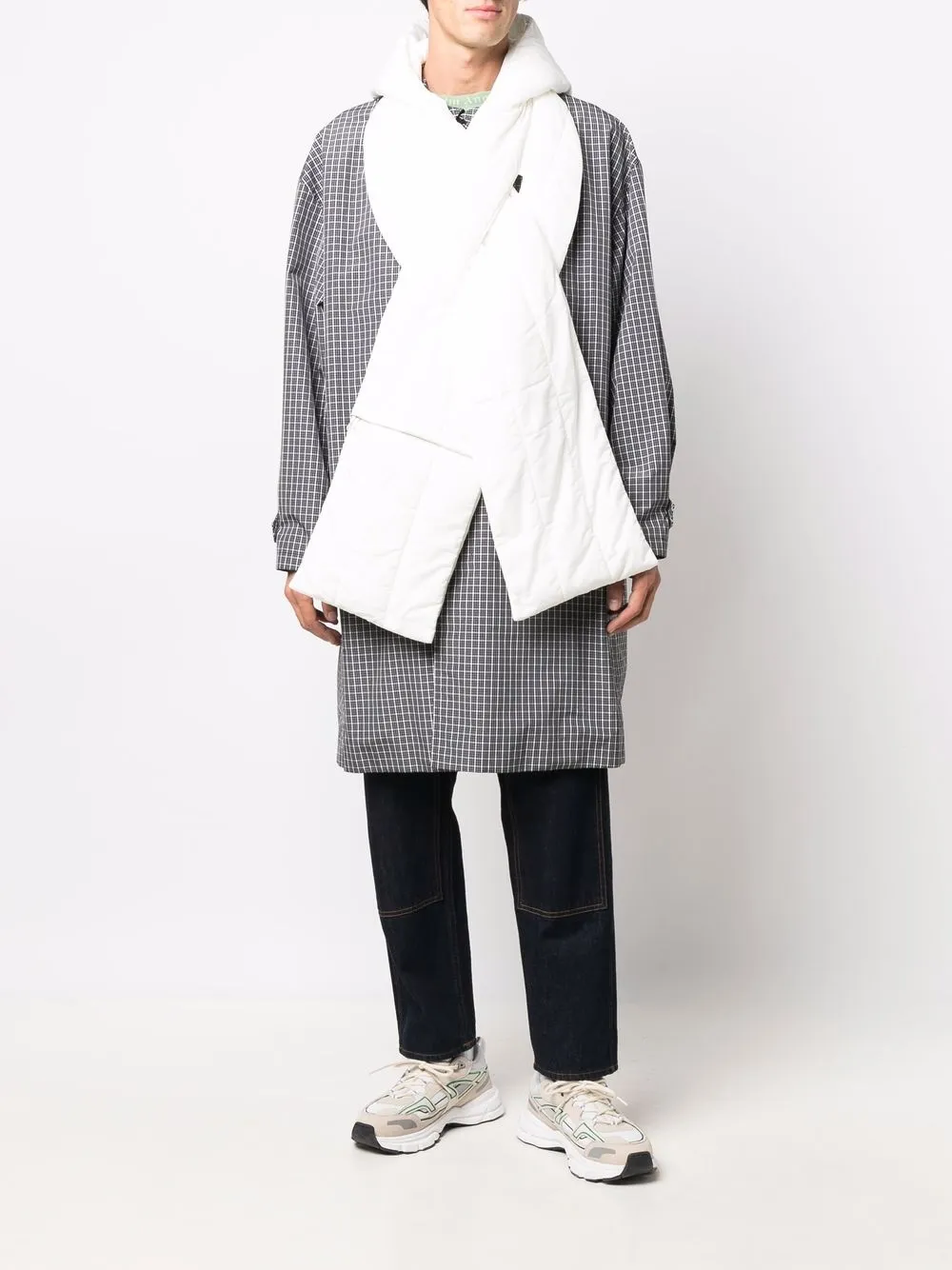 Women Off-White Padded-effect Scarf 2 Women Off-White Padded-effect Scarf - Image 2