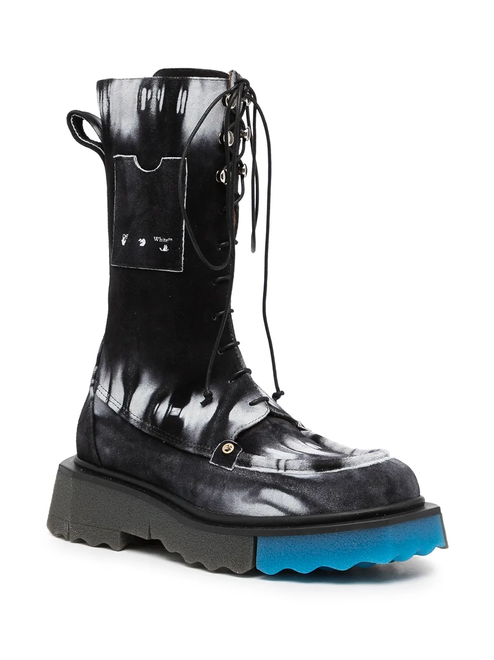 Women Off-White Tie-dye Sponge Boots 2 Women Off-White Tie-dye Sponge Boots - Image 2