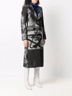 Women Off-White X Pablo Tomek Single-breasted Coat -Off-White 17502769 36377842 1000