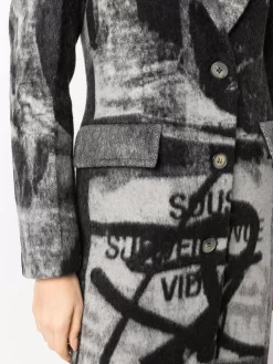 Women Off-White X Pablo Tomek Single-breasted Coat -Off-White 17502769 36379003 1000