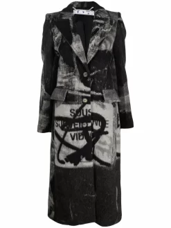 Women Off-White X Pablo Tomek Single-breasted Coat