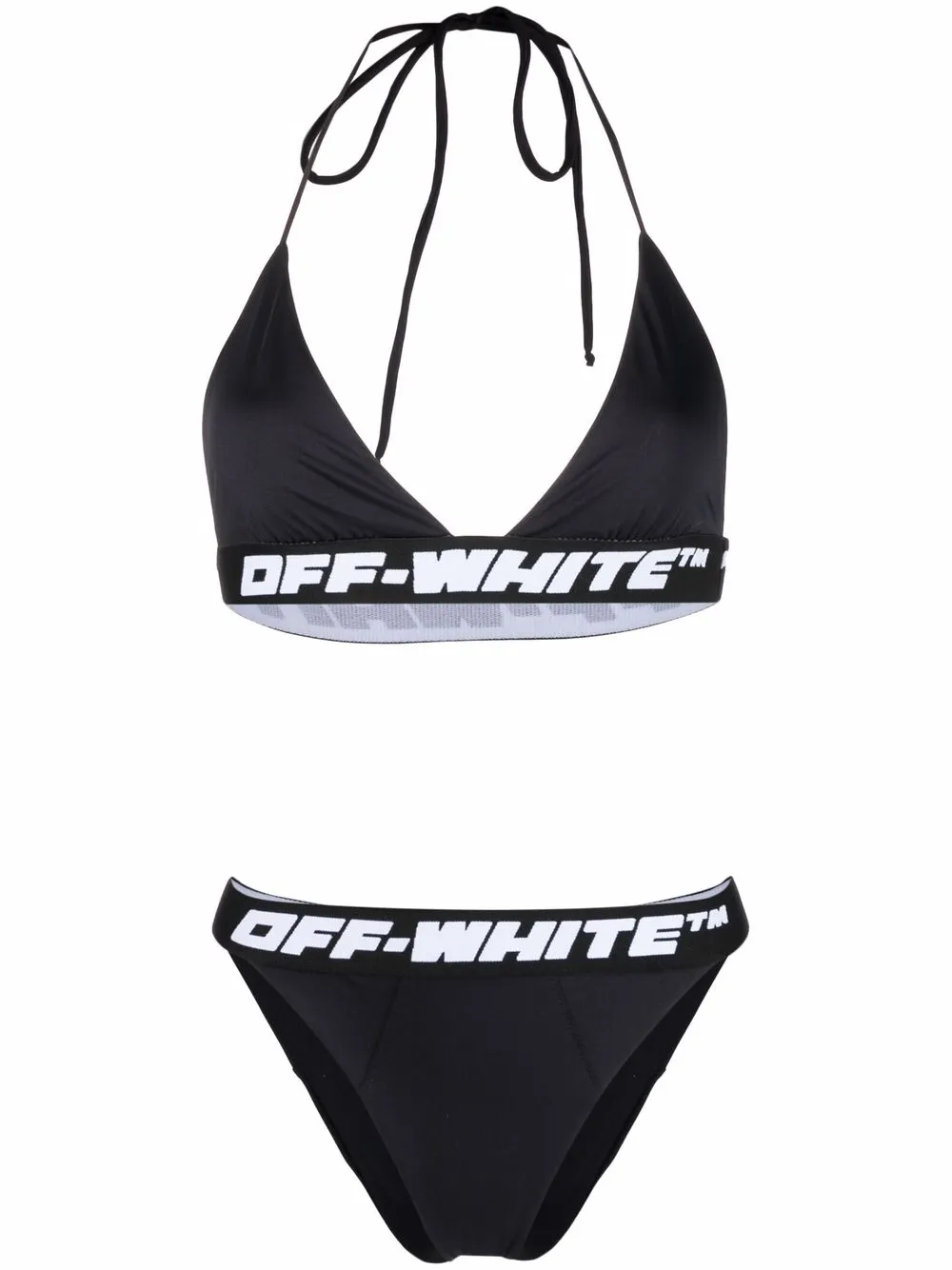 Women Off-White Logo-band Bikini Set 1 Women Off-White Logo-band Bikini Set