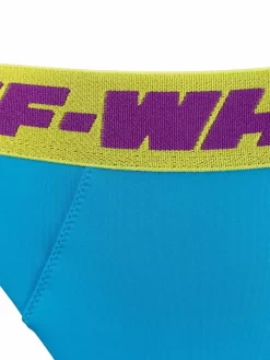 Women Off-White Logo-band Triangle Bikini -Off-White 17590430 38420336 1000