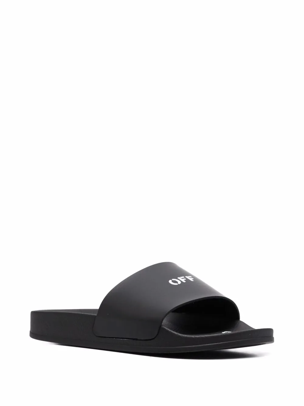 Women Off-White Logo-print Pool Slides 2 Women Off-White Logo-print Pool Slides - Image 2