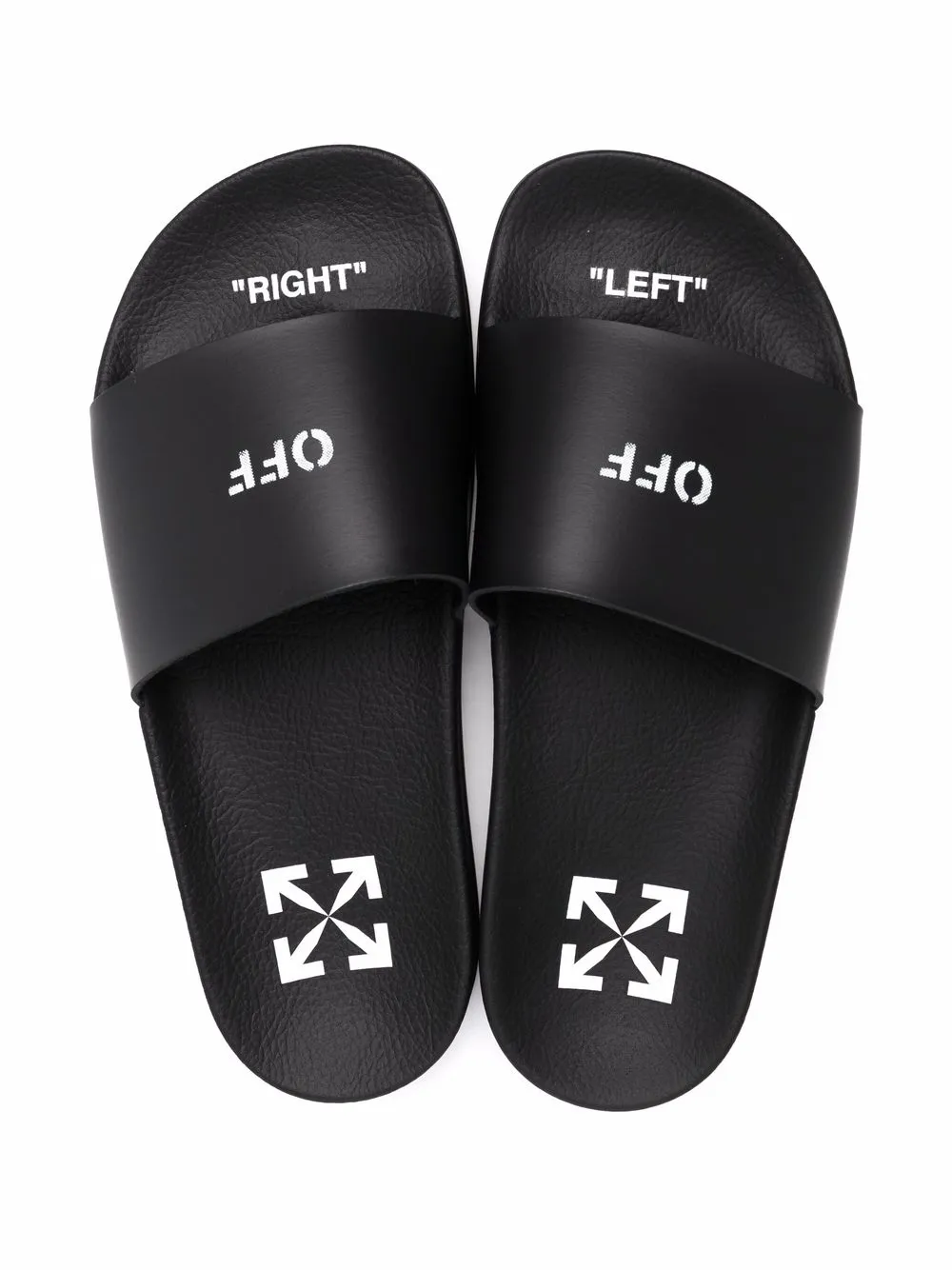 Women Off-White Logo-print Pool Slides 4 Women Off-White Logo-print Pool Slides - Image 4
