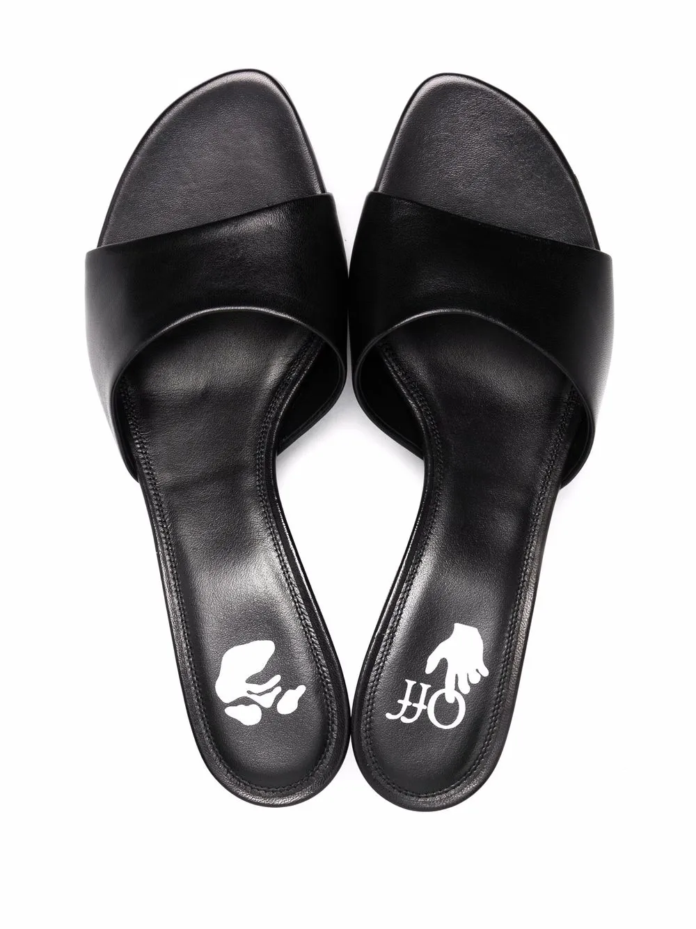 Women Off-White Allen Metallic Heel Mules 4 Women Off-White Allen Metallic Heel Mules - Image 4